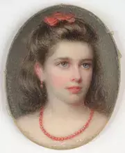 Richard SCHWAGER - "Portrait of a noble girl" mini.