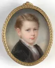 Richard SCHWAGER - "Portrait of a noble boy" minia.