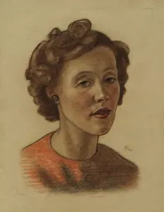 Portrait Of An English Woman 1944 By Rudolf Hirschenhauser