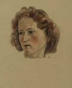 Portrait Of An English Woman 1943 By Rudolf Hirschenhauser