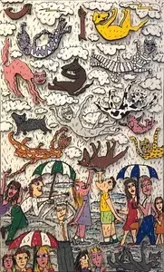 Its Raining Cats And Dogs By James Rizzi Buy Art Online Artprice