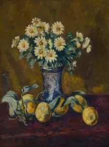 Armand GUILLAUMIN , Nature morte au vase de fleurs