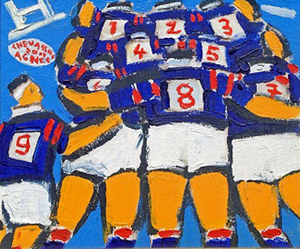 Rugby La Melee 60 Eme Anniversaire De L Osv By Jean Pierre Chevassus Agnes Buy Art Online Artprice