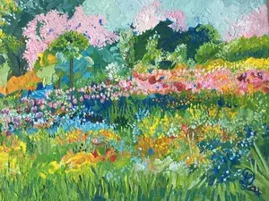 Cerisiers Dans Le Jardin De Monet By Delphine Lacroix Buy Art Online Artprice