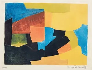 Composition Noire Jaune Bleue Et Rouge By Serge Poliakoff Buy Art Online Artprice