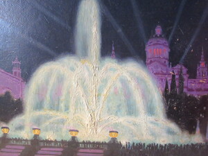 Barcelonne Fontaine De Montjuic By Vicente Santaolaria Buy Art Online Artprice