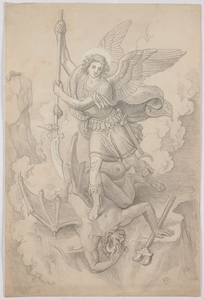 St Michael Drawing / Saint michael the archangel, defend us in battle