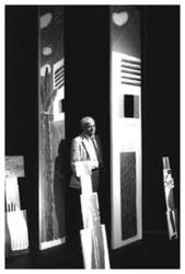 David Hockney at Hockney Paints the Stage, Hayward Galley