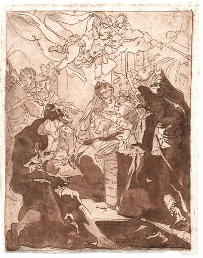 Gaetano GANDOLFI - Print-Multiple - Adorazione dei pastori