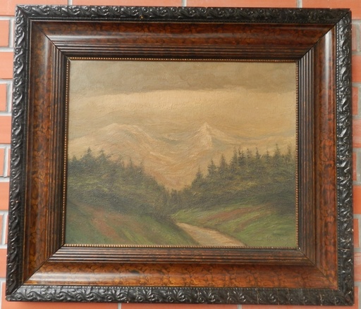 Jenö KUSZKA - Painting - High Tatras(Vysoké Tatry)