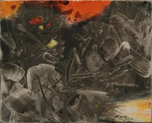 CHU Teh-Chun - Pintura - Doigt X