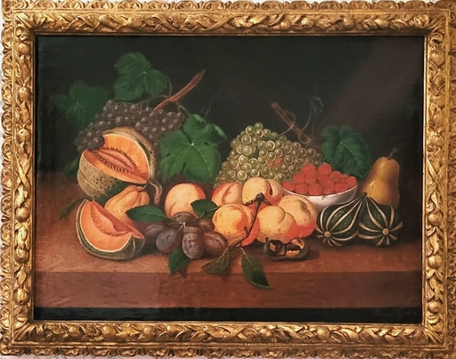 Gustave DOYEN - 绘画 - Nature morte aux fruits