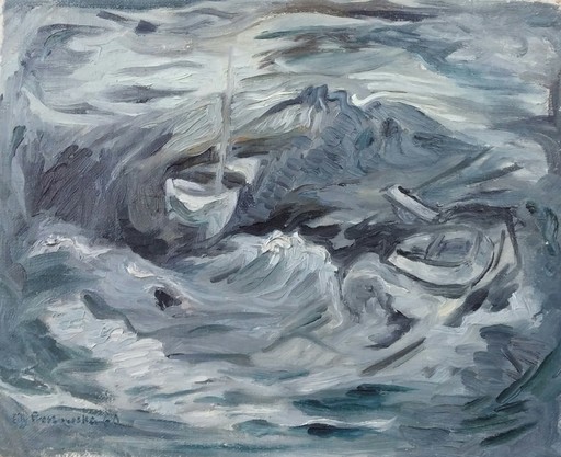 Eity PROSZOWSKA - Pittura - Stormy Sea ,1960