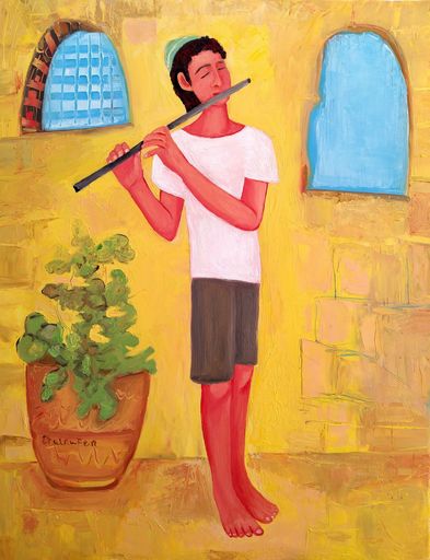 Janna SHULRUFER - Painting - Young musician