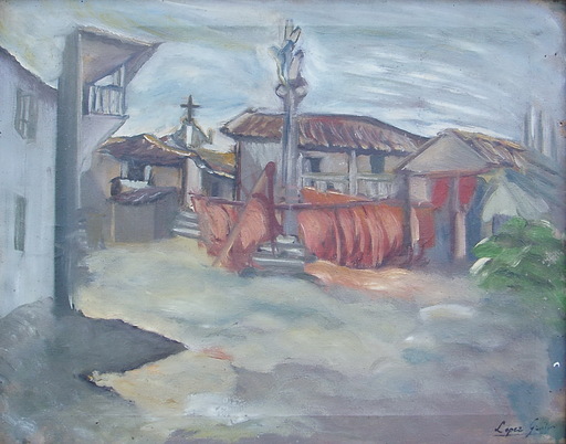 José LOPEZ GUNTIN - Pittura - plaza de villalva lugo