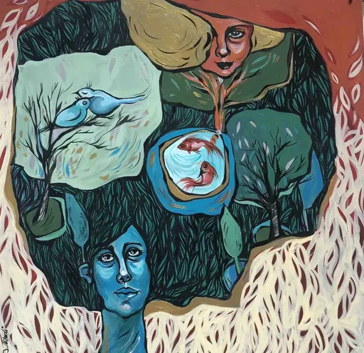 Mahtab ALIABADI - Painting - Woman