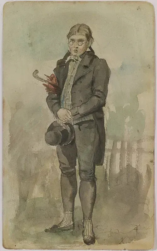 Village Dandy Watercolor Late 19th Century By Carl Froschl Buy Art Online Artprice Dag photo 9th dandy fashion plate man portrait tinted cheeks & curly hair. village dandy watercolor late 19th
