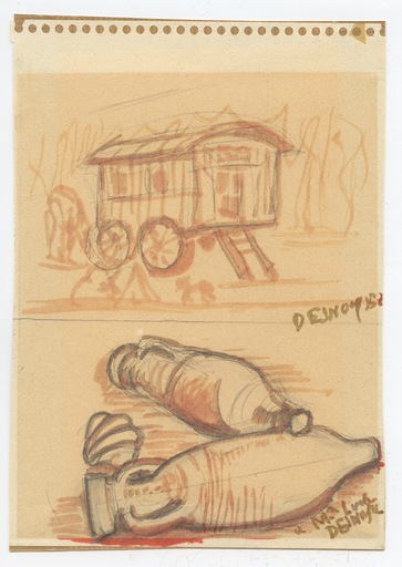 François DESNOYER - Drawing-Watercolor - DESSIN AQUARELLE SIGNÉ MAIN HANDSIGNED WATERCOLOR DRAWING