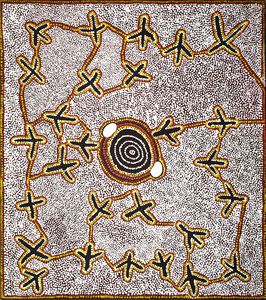 Paddy STEWART JAPALTJARRI - Painting -  Walawurru Eagle Dreaming