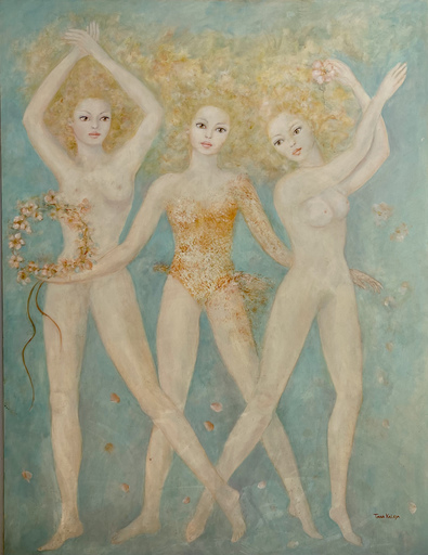 Tana TANA KALEYA - Painting - Les trois graces 
