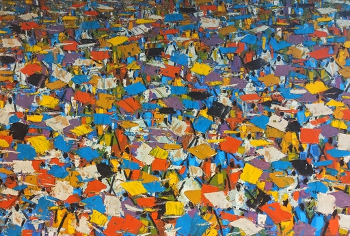 Ablade GLOVER - Gemälde - Market chaos