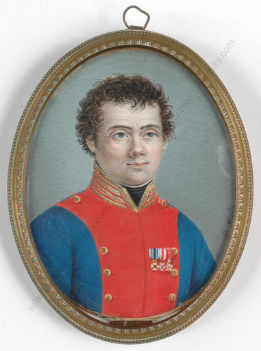 Peter MAYR - Miniature - "Count v. Waldkirch, Commander of 3rd Bavarian Inf. Regiment