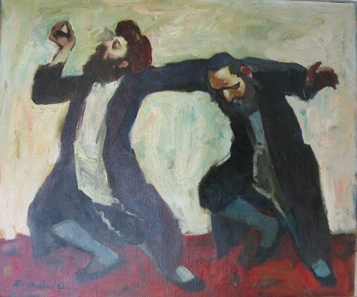 Adolf ADLER - Painting - Dancing to Celebrate
