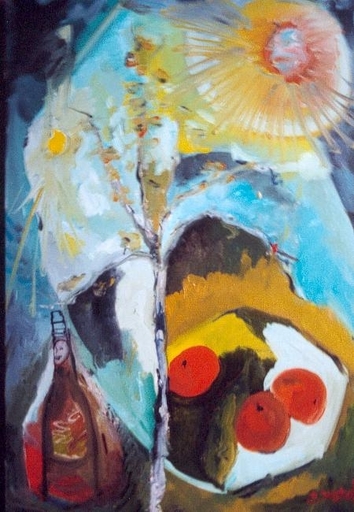 Bernard MOREL - Gemälde - LES 3 FRUITS