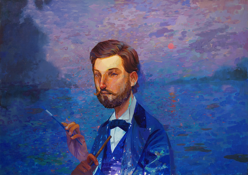 ANDREW HEM - Painting - Claude Monet