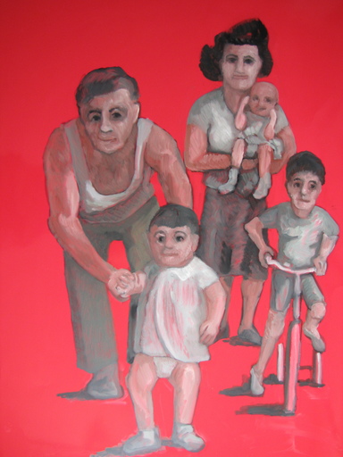 Igor KUBALEK - 绘画 - Une Famille dans le Jardin