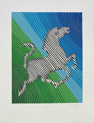 维克多•瓦沙雷利 - 版画 - Zebra 2 