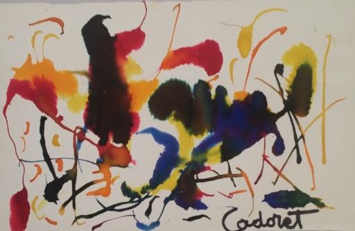 Michel CADORET - Painting - COMPOSITION