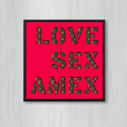 Marco BETTINI - Gemälde - Words - Love Sex Amex