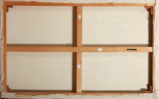 Gianfranco ZAPPETTINI - Peinture - Luce bianca su una linea orizzontale 