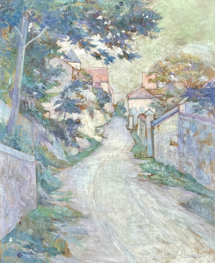 Gustave LEMAITRE - Peinture - Rue de village 