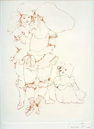 Leonor FINI - Stampa-Multiplo - 5 GRAVURES SIGNÉE AU CRAYON 5 HANDSIGNED ETCHINGS
