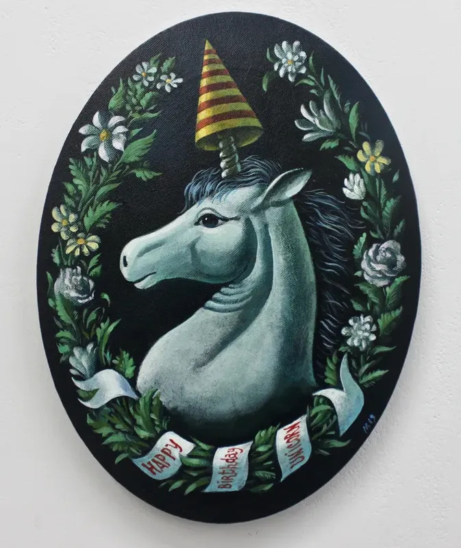 Happy Birthday Unicorn By Damir Muratov Buy Art Online Artprice