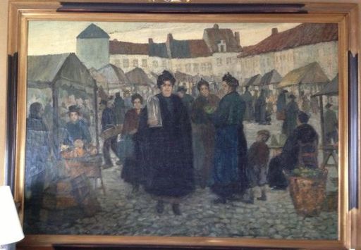 Edgard FARASYN - Painting - Markt