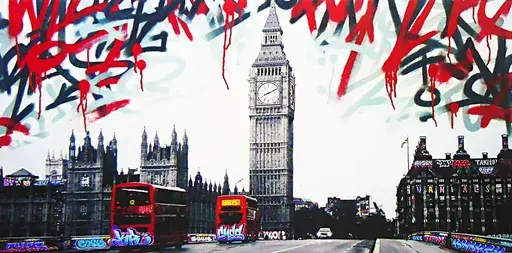 CHES - Druckgrafik-Multiple - Vandalism in London