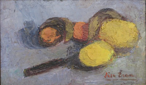 Lise ERAN - Gemälde - "NATURE MORTE AU CITRON"