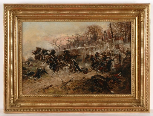 Alphonse Marie Adolphe DE NEUVILLE - 绘画 - "Episode from French-Prussian War"