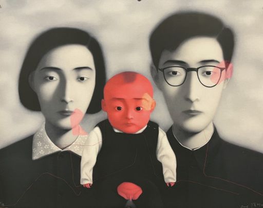 ZHANG Xiaogang - Grabado - Big family