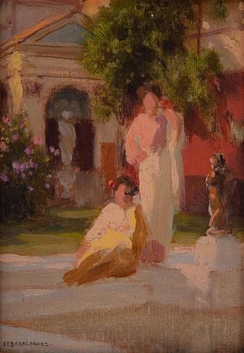 Stefan W. BAKALOWICZ - Peinture - Scena Pompeiana