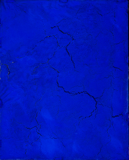Philippe PASTOR - Painting - Sans Titre (série bleu monochrome)