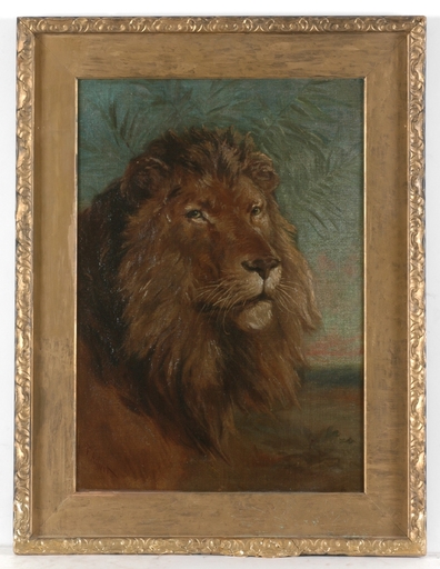 Fred ACHERT - Gemälde - "Lion", ca.1900, Oil Painting