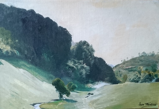 Léon FREDERIC - Painting - landschap nr 3 