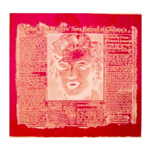 William ANASTASI - Grabado - Red Marilyn