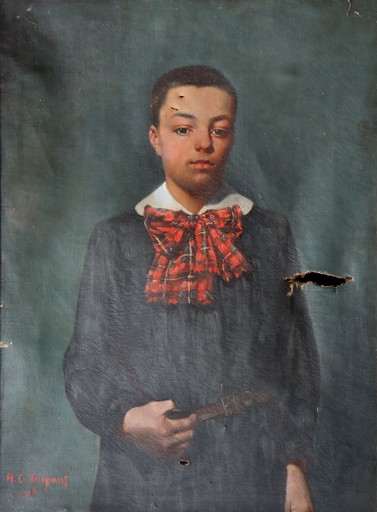 Henri Ernest C. DUPONT-CRESPIN - Painting - "L'ECOLIER"