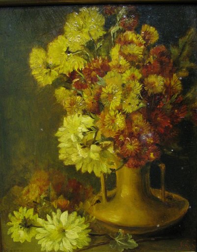 Jennie E. COOK - Pintura - A Symphony in Yellow