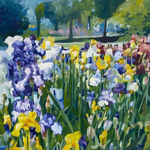 Delphine LACROIX - Painting - Fleurs